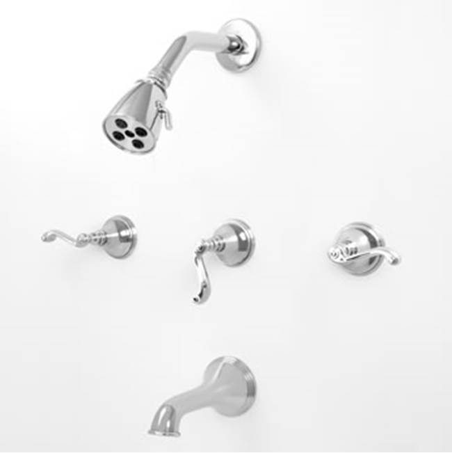 Sigma 3 Valve Tub & Shower Set TRIM (Includes HAF and Wall Tub Spout) CHARLOTTE POLISHED BRASS PVD .40