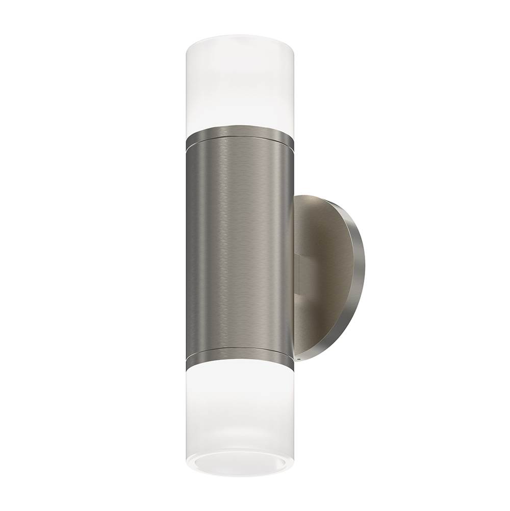 Sonneman 3'' Two-Sided LED Sconce w/Etched Glass Trims and 25 Degrees Narrow Flood Lens