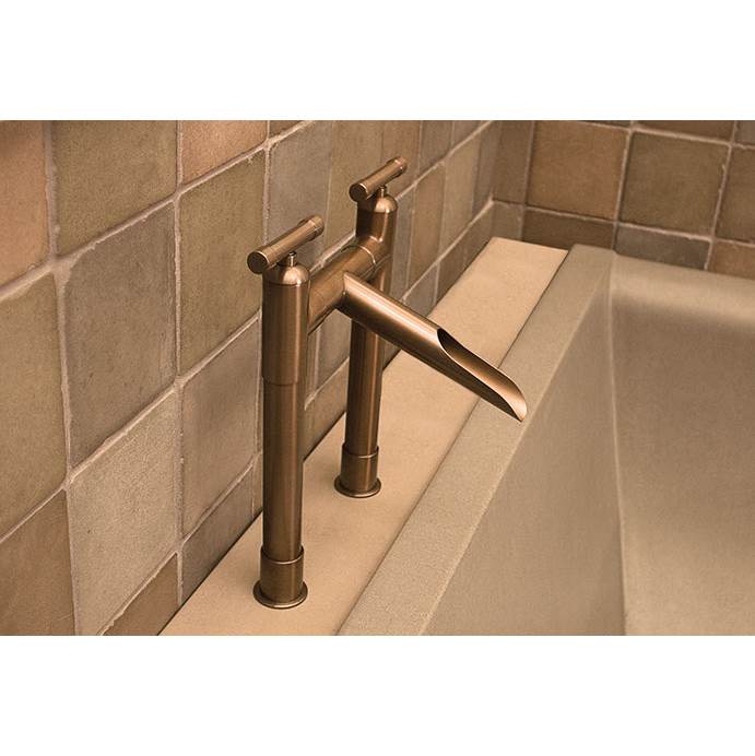 Sonoma Forge Waterbridge Tall Deck Mount Tub Filler With Waterfall Spout 8'' Spread, Center To Center 6-1/2'' Spout Height 7-3/4'' Center To Tip