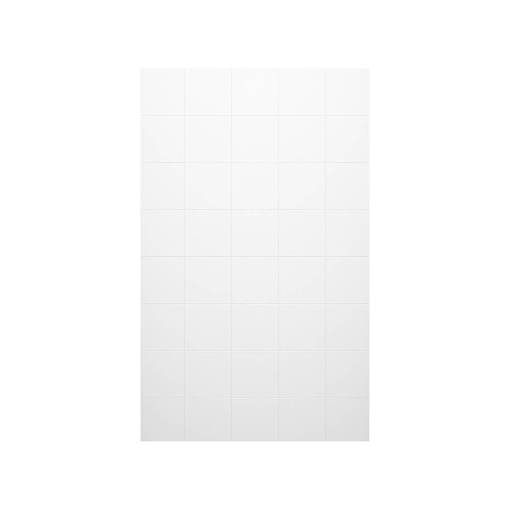 Swan SSSQ-3696-1 36 x 96 Swanstone Square Tile Glue up Bath Single Wall Panel in White