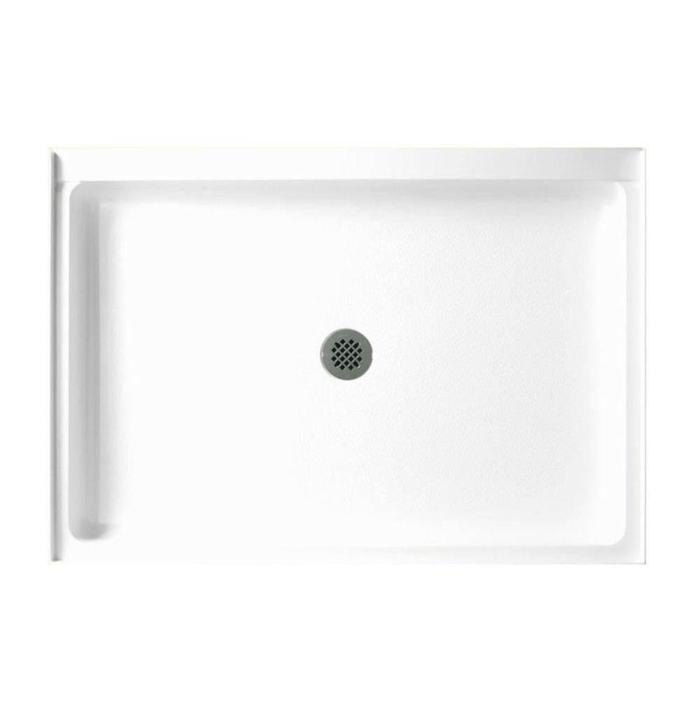Swan SS-3448 34 x 48 Swanstone Alcove Shower Pan with Center Drain Birch