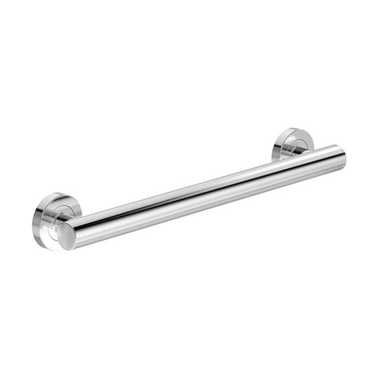 Symmons Dia 18 in. Wall-Mounted ADA Grab Bar in Polished Chrome