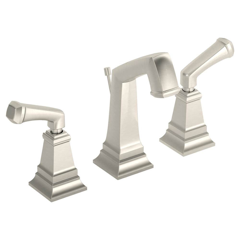 Symmons Oxford Widespread 2-Handle Bathroom Faucet with Drain Assembly in Satin Nickel (1.0 GPM)