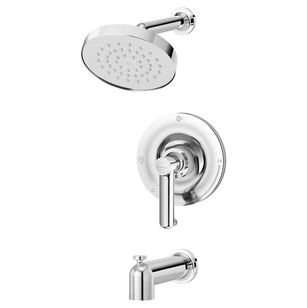 Symmons Museo Single Handle 1-Spray Tub and Shower Faucet Trim in Polished Chrome - 1.5 GPM (Valve Not Included)
