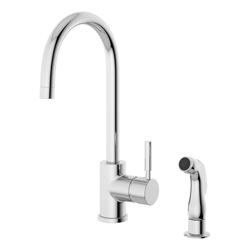 Symmons Sereno Single-Handle Kitchen Faucet with Side Sprayer in Polished Chrome (1.5 GPM)