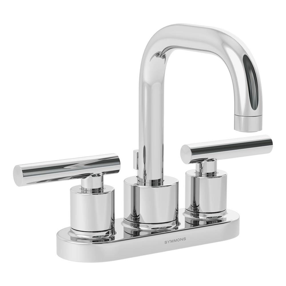 Symmons Dia 4 in. Centerset 2-Handle Bathroom Faucet with Drain Assembly in Polished Chrome (1.5 GPM)