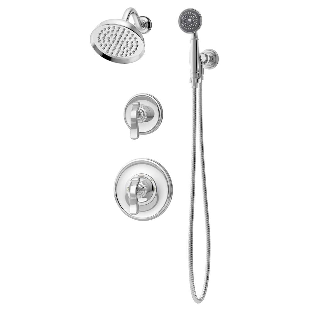 Symmons Winslet 2-Handle 1-Spray Shower Trim with 1-Spray Hand Shower in Polished Chrome (Valves Not Included)