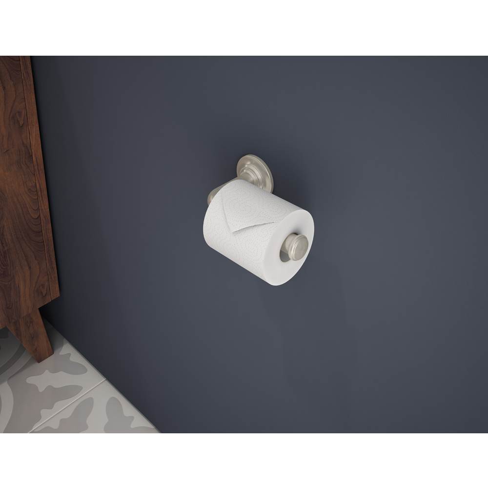 Symmons Winslet Wall-Mounted Toilet Paper Holder in Satin Nickel