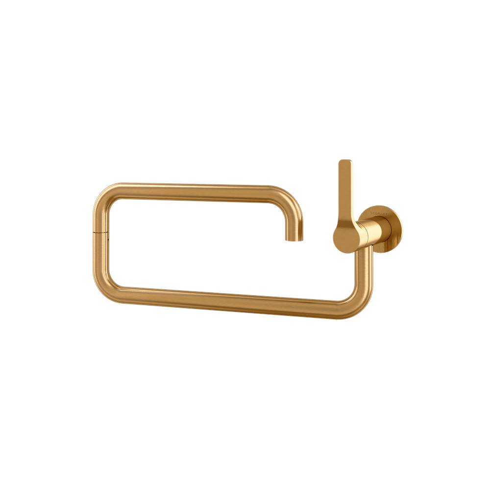 The Galley Ideal Pot Filler Tap in PVD Brushed Gold Stainless Steel