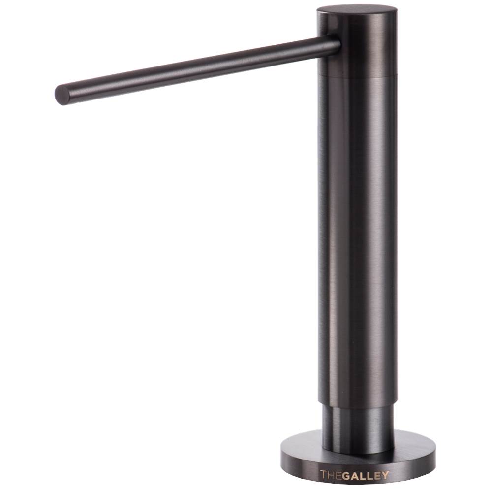 The Galley Ideal Soap Dispenser in PVD Satin Black Stainless Steel