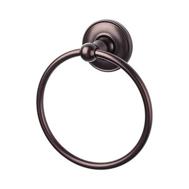Top Knobs Edwardian Bath Ring Plain Backplate Oil Rubbed Bronze