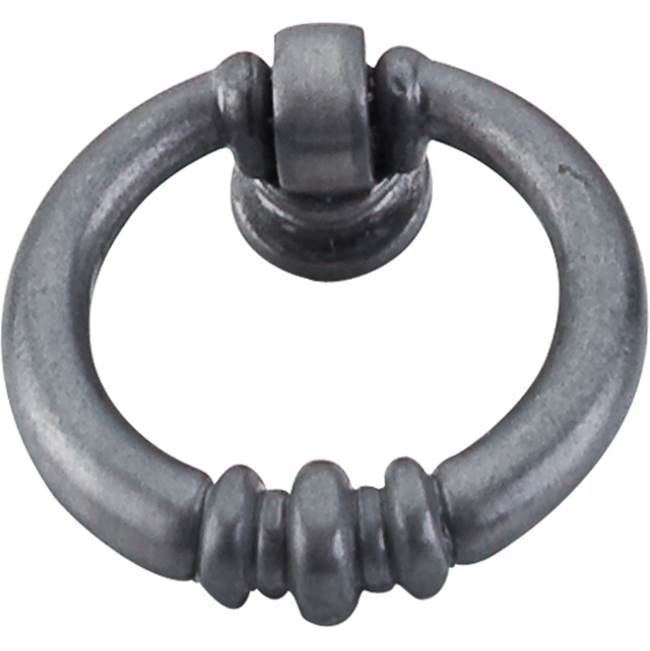 Top Knobs Newton Ring 1 1/2 Inch Pewter Light