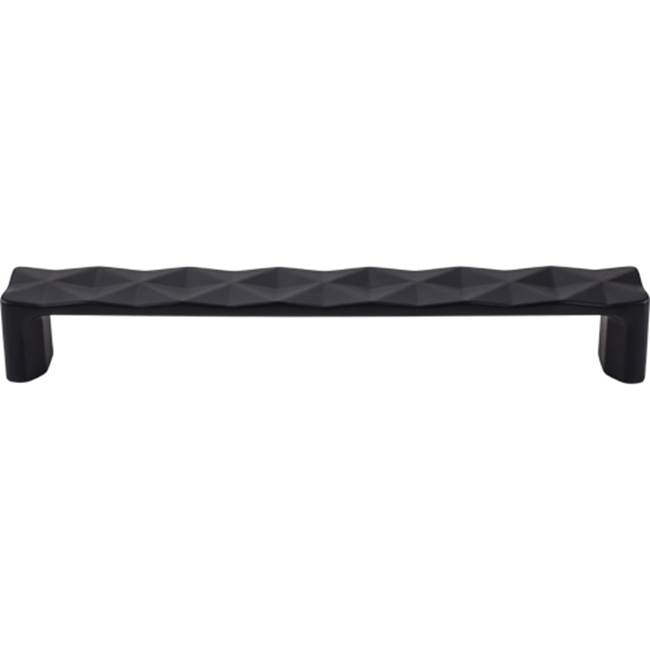 Top Knobs Quilted Pull 6 5/16 Inch (c-c) Flat Black