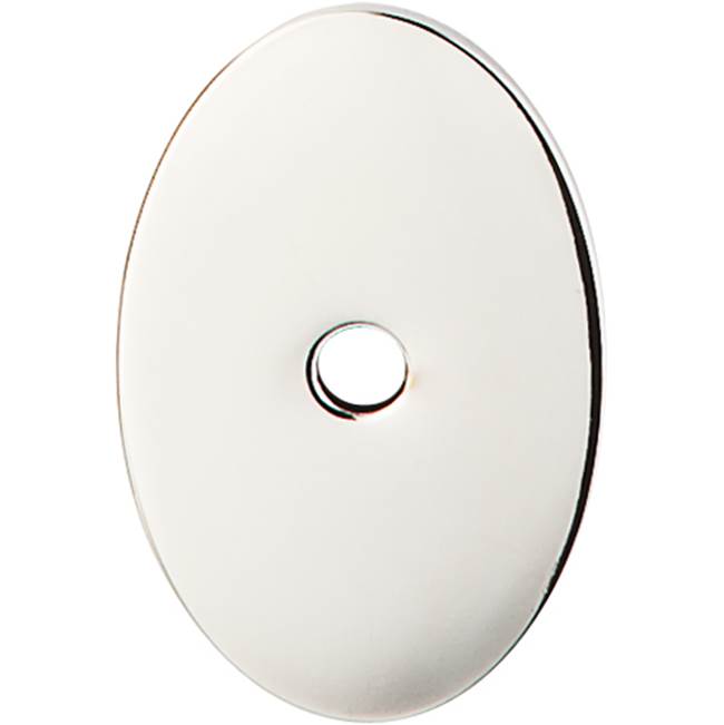 Top Knobs Oval Backplate 1 1/2 Inch Polished Nickel