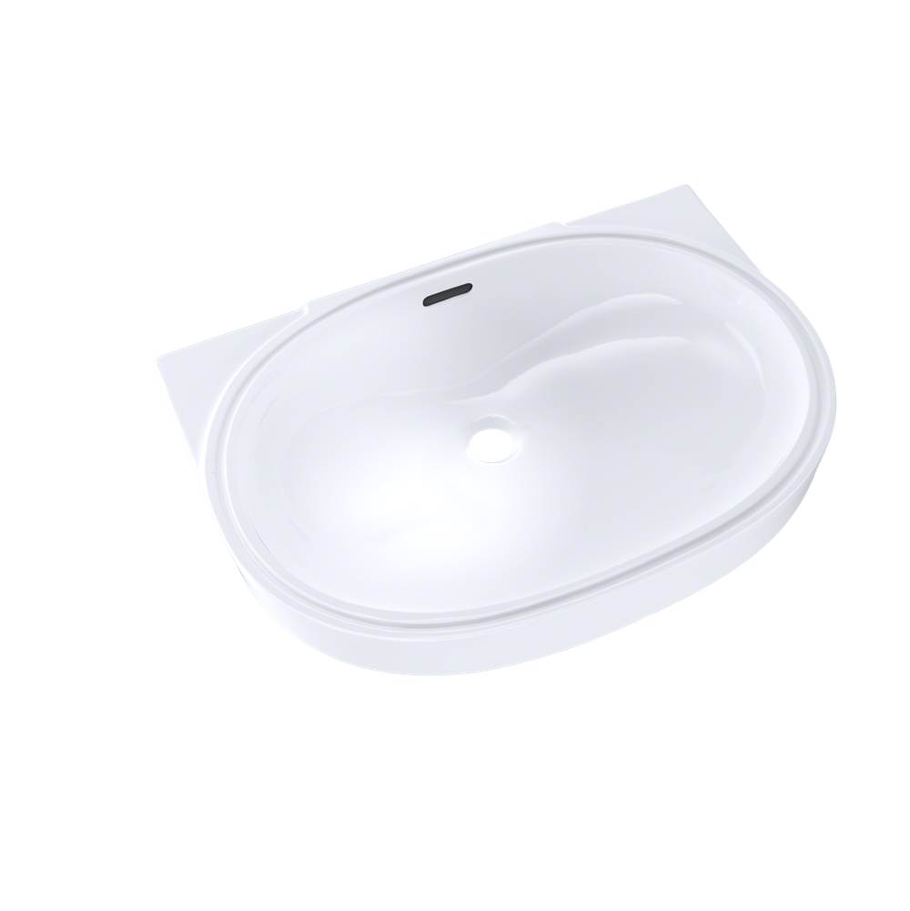 TOTO Toto® Oval 19-11/16'' X 13-3/4'' Undermount Bathroom Sink With Cefiontect, Cotton White