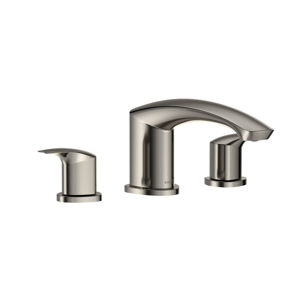 TOTO Toto® Gm Two-Handle Deck-Mount Roman Tub Filler Trim, Polished Nickel