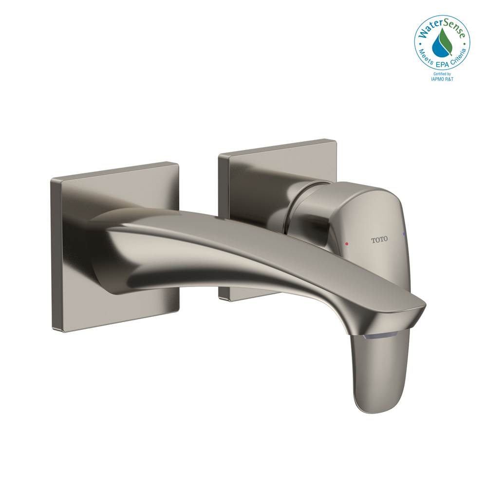 TOTO Toto® Gm 1.2 Gpm Wall-Mount Single-Handle Bathroom Faucet With Comfort Glide Technology, Polished Nickel