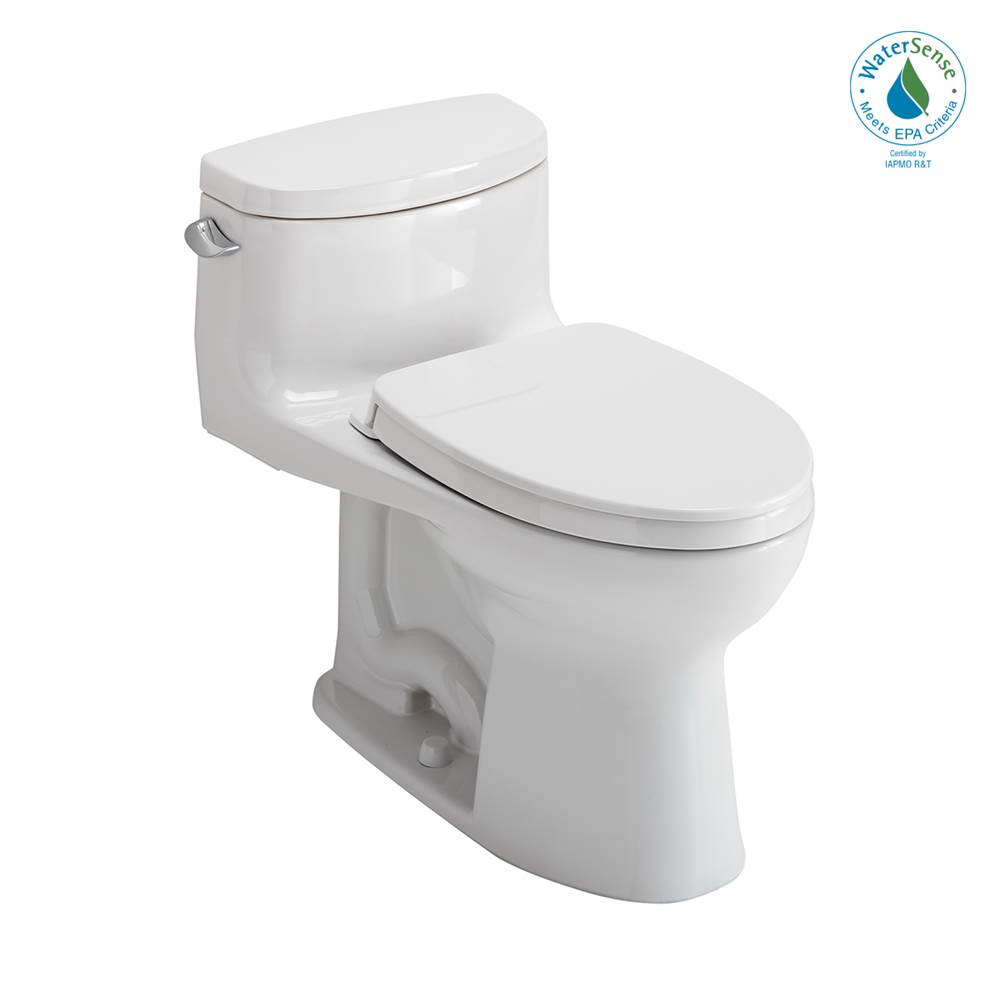TOTO Toto® Supreme® II One-Piece Elongated 1.28 Gpf Universal Height Toilet With Cefiontect And Ss124 Softclose Seat, Washlet+ Ready, Cotton White