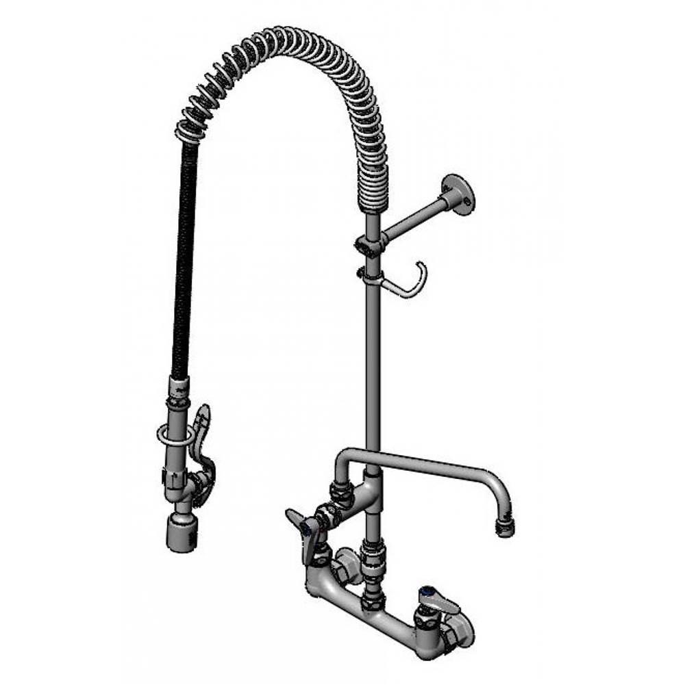 T&S Brass EasyInstall Pre-Rinse, Spring Action,Wall Mount Base, B-0156, B-0107-C & B-0970-