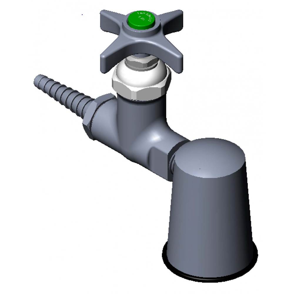 T&S Brass Water Turret w/ Straight Stop (1)