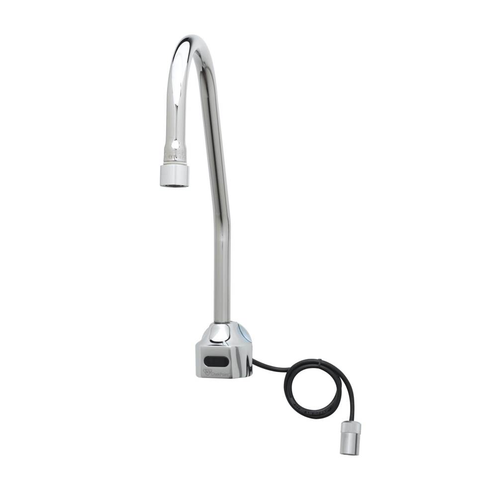 T&S Brass ChekPoint Wall Mount Sensor Faucet w/ Surgical Bend Nozzle & 2.2 GPM VR Laminar Device