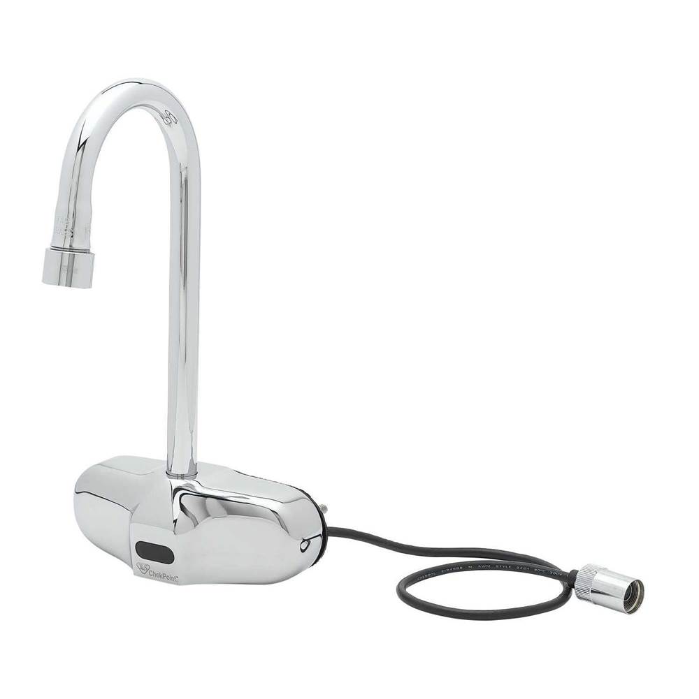 T&S Brass Wall Mount Electronic Sensor Faucet, ASSE 1070 TMV, EC-HYDROGEN, 1.0 GPM VR Aerator ChekPoint