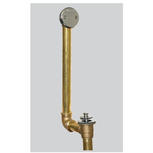 Watco Manufacturing Push Pull Tc With 18.125-In Direct Drain Ext. 17-Ga Brass Brs Brushed Bronze