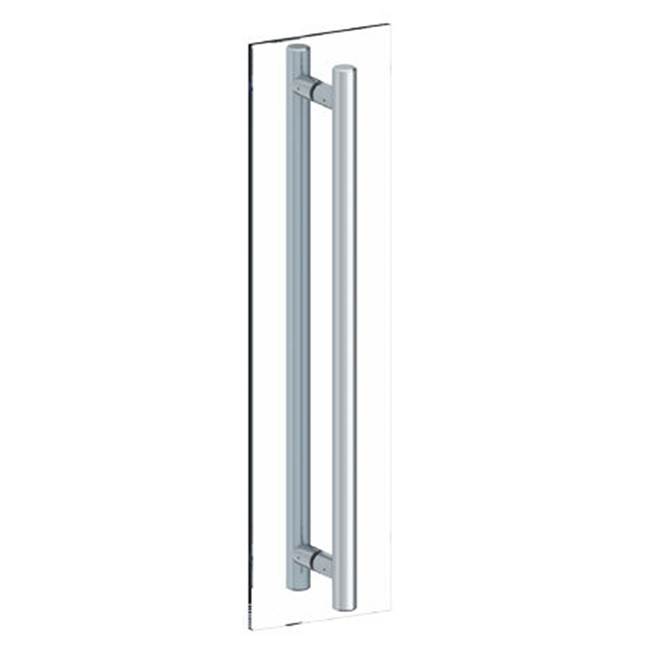 Watermark Titanium 18'' double shower door pull/ glass mount towel bar