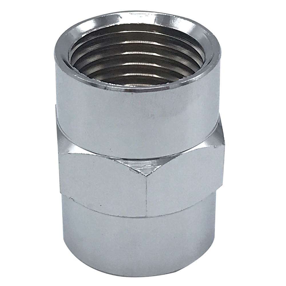 Wal-Rich Corporation 1/2'' Chrome-Plated Coupling (Lead-Free)