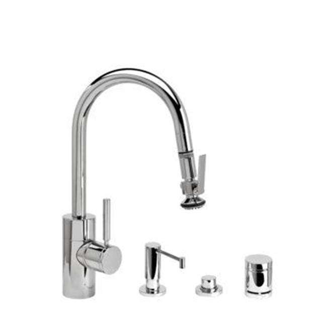 Waterstone Waterstone Contemporary Prep Size PLP Pulldown Faucet - Lever Sprayer - 4pc. Suite