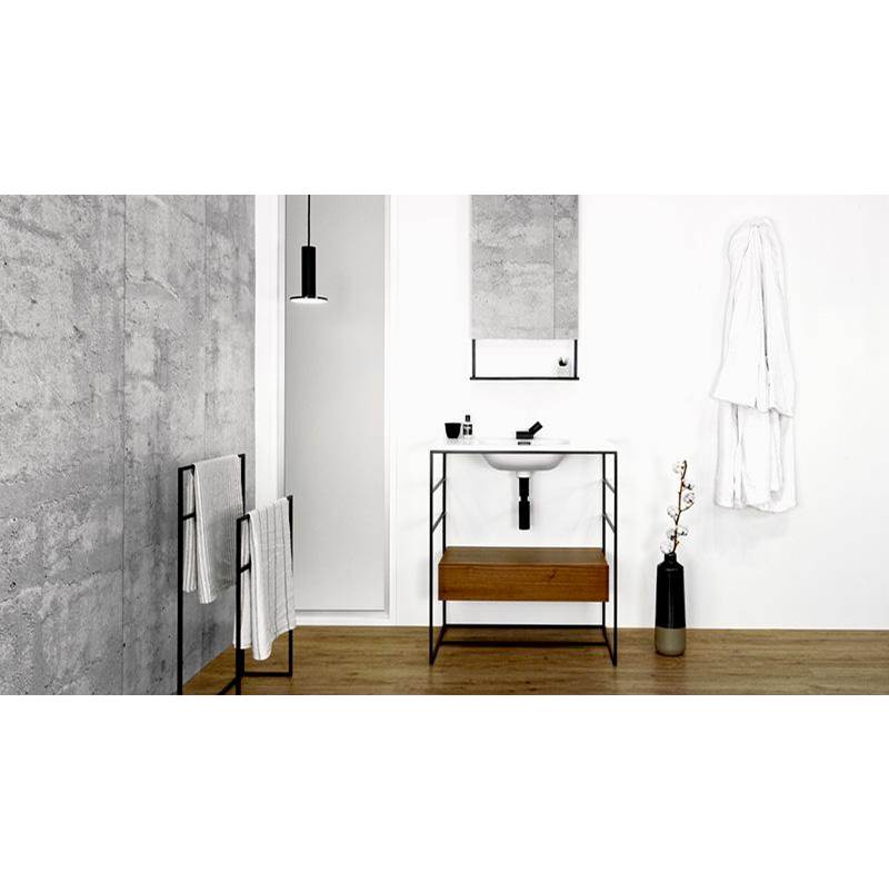 WETSTYLE Furniture ''C2'' -  Console - Stainless Steel - 30'' - Black Matte Finish