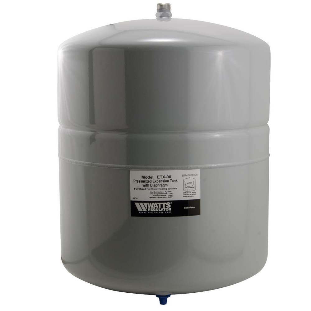 Watts Non-Potable Water Expansion Tank, 3/4 In MNPT Connection, Tank Volume 15.0 Gallons, Mounts To Supply Piping