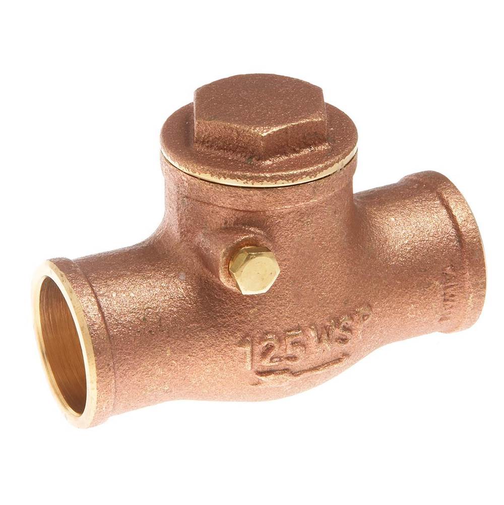 Watts 3/4 In Lead Free Swing Check Valve, Solder End Connections